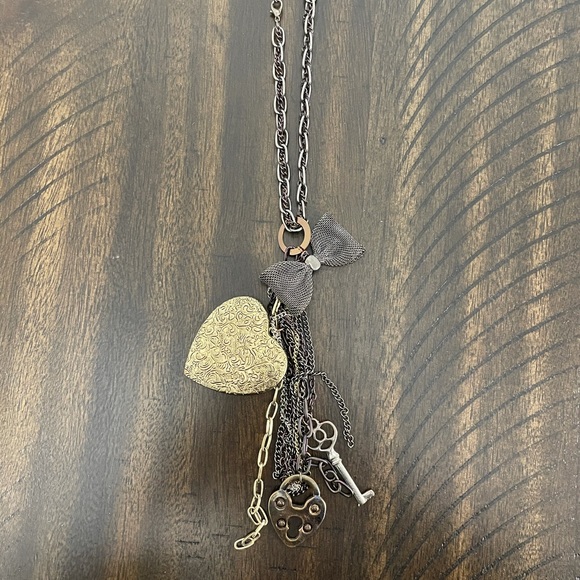 Charlotte Russe Jewelry - ✨3/$18✨ Charlotte Russe Long Lock and Key Necklace